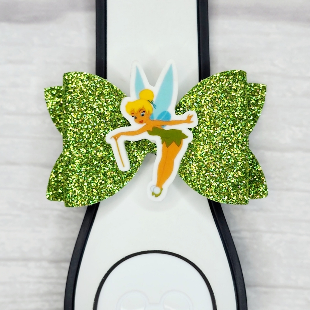 Neverland Tinker Fairy Magic Band Bow